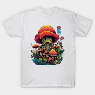 Psychedelic World Sketches Magic Shroom T-Shirt